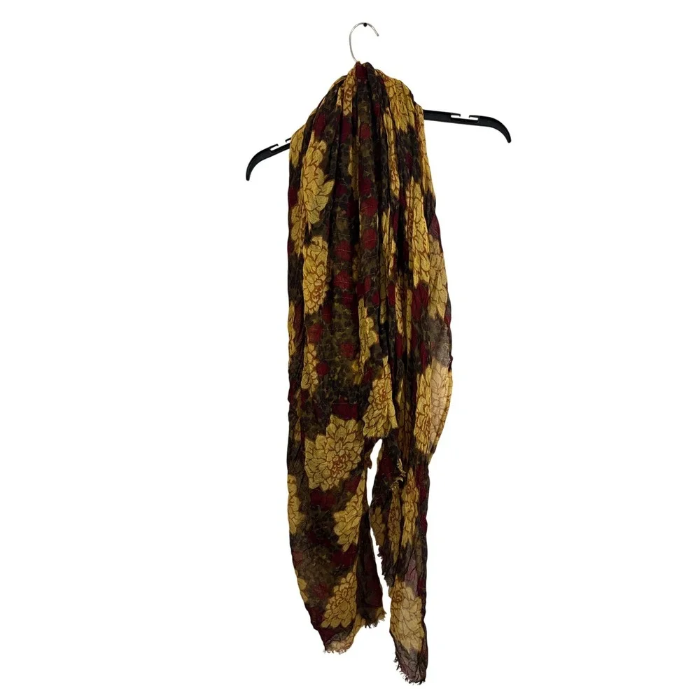 Assorted Lightweight Patterned Scarves Floral Paisley Geometric Multi-Color Lot
